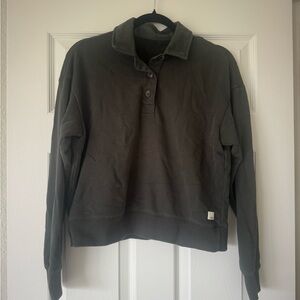 Vuori Sedona Rugby Pullover Sweater Olive Green XS